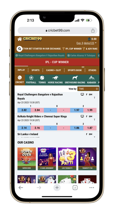 cricbet99 id allpannel